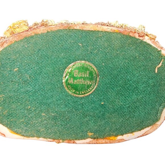 Vintage Original Ceramic Sculpture Basil‎ Matthews Mama w/Piglets Spaghetti Trim - Picture 9 of 9